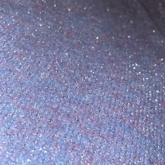 Energize Plunge Neck Sparkling Sweater - Lilac Purple - Large - Picture 4 of 6